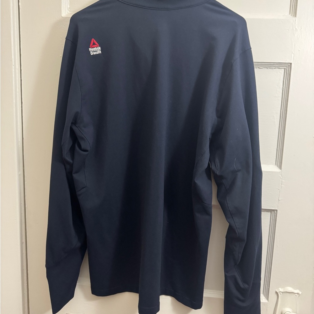 Reebok Blue Performance Jacket With 1/4 Zip - image 2